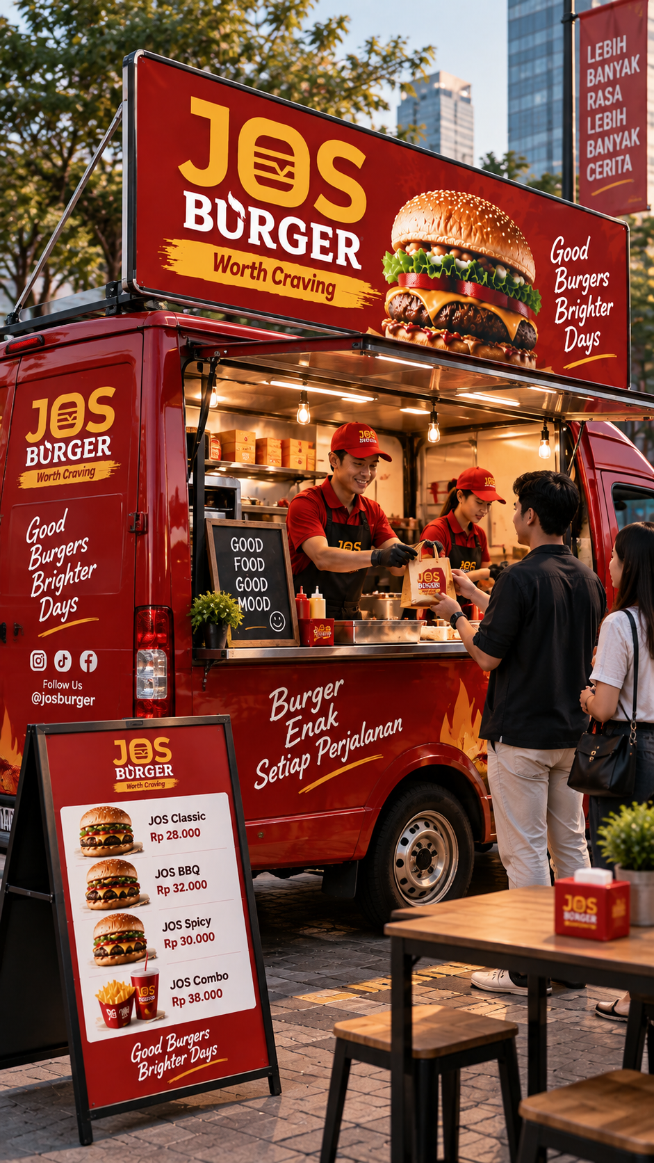JOS Burger packaging application